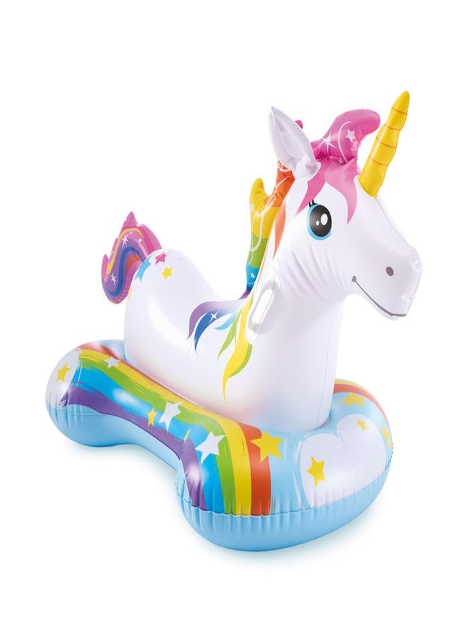 VWretails Inflatable Ride-On Swim Float for Kids, Childrens & Adults. Summer Fun Beach Floatie Perfect for Summer Water Adventures of Age 3+ (Magical Unicorn Rid-On) - Image 2